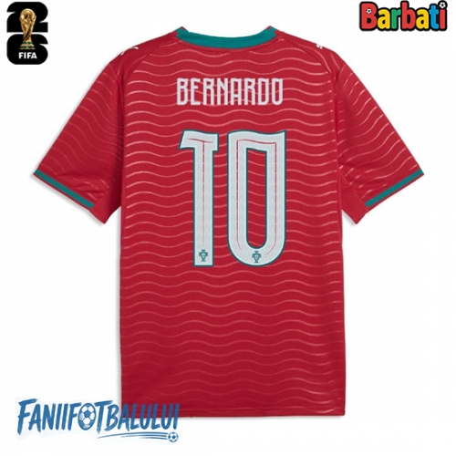 Portugalia Bernardo Silva #10 Tricou Fotbal Replică Mondial 2026 Barbati Acasa Portugalia Bernardo Silva #10 Tricou Fotbal Replică Mondial 2026 Barbati Acasa